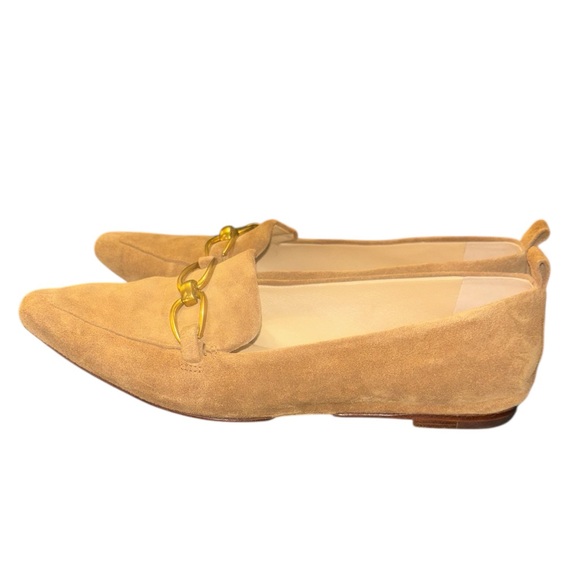 Veronica Beard Champlain Hazelwood Suede Chain Loafers - Picture 4 of 6